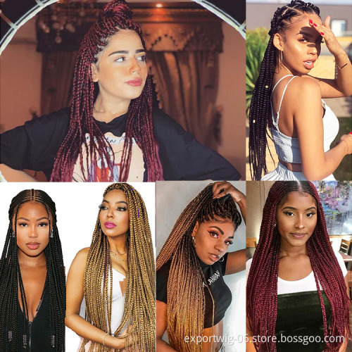 Pre Stretched Easy Braiding Hair Extensions Yaki Synthetic Ombre Color 26inch Flame Retardant Hot Water Setting Itch Free